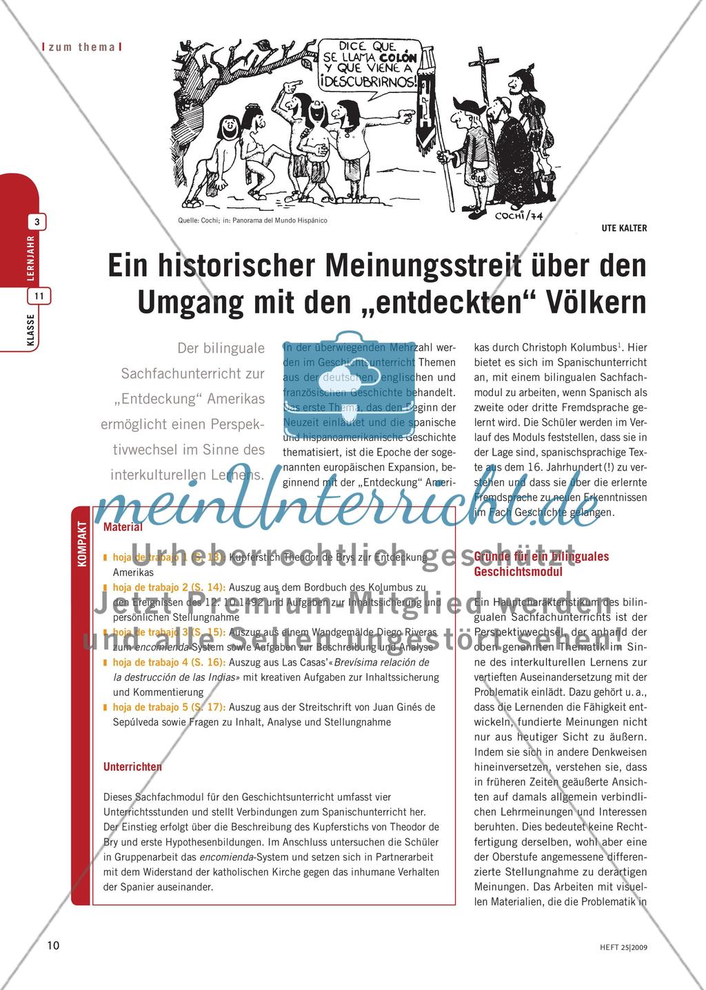 Ein historischer Meinungsstreit über den Umgang mit den „entdeckten“ Völkern Preview 1
