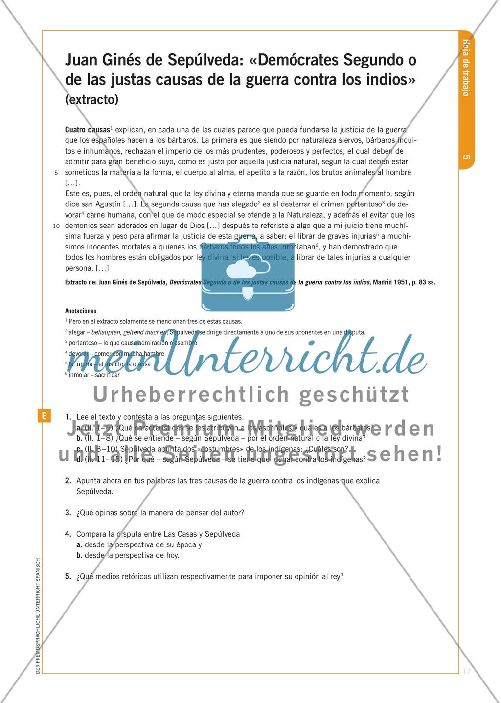 Ein historischer Meinungsstreit über den Umgang mit den „entdeckten“ Völkern Preview 8