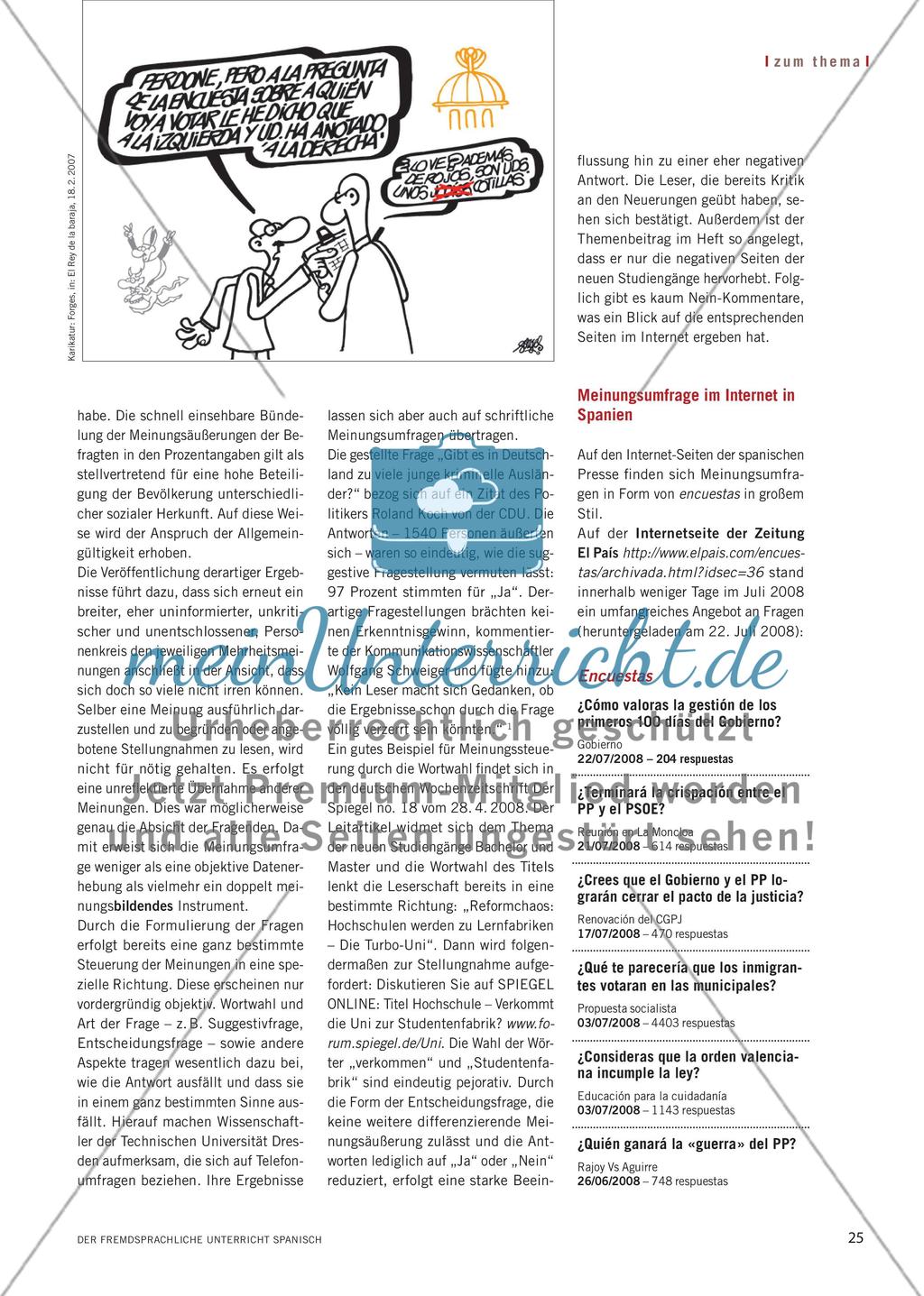 Die Meinungsumfrage Preview 2
