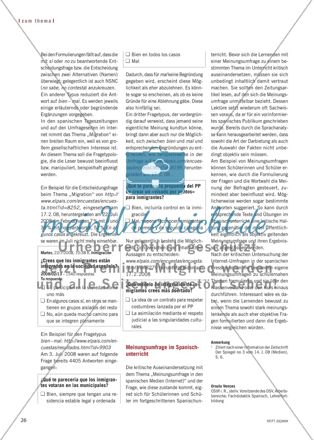 Die Meinungsumfrage Preview 3