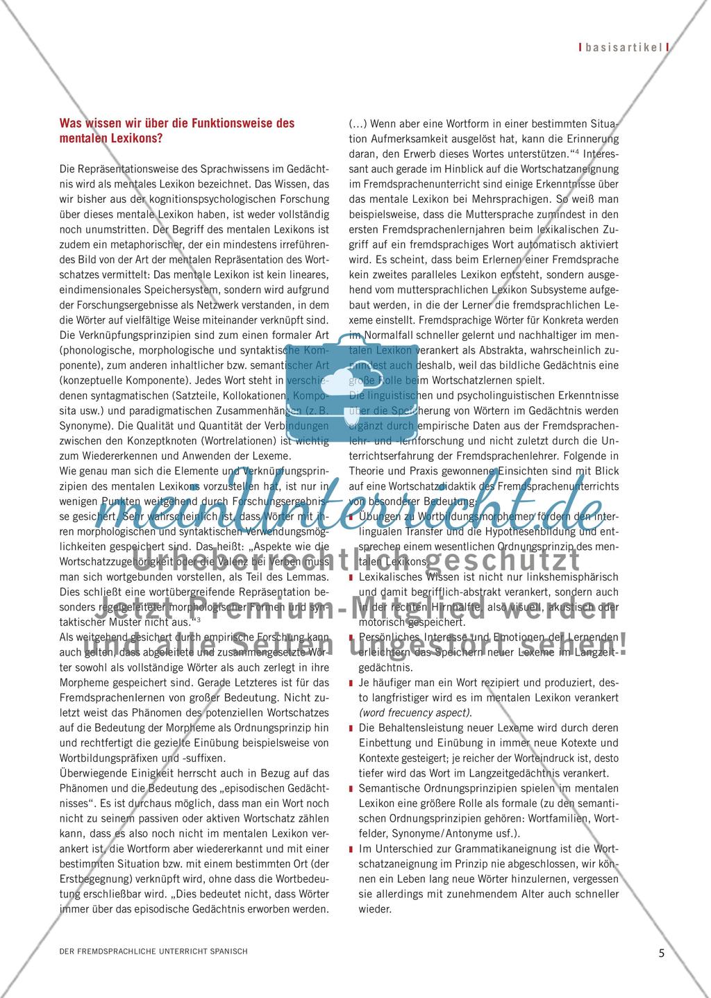 Damit ein Wort das andere gibt - Erfolgreich spanische Wörter lernen Preview 2