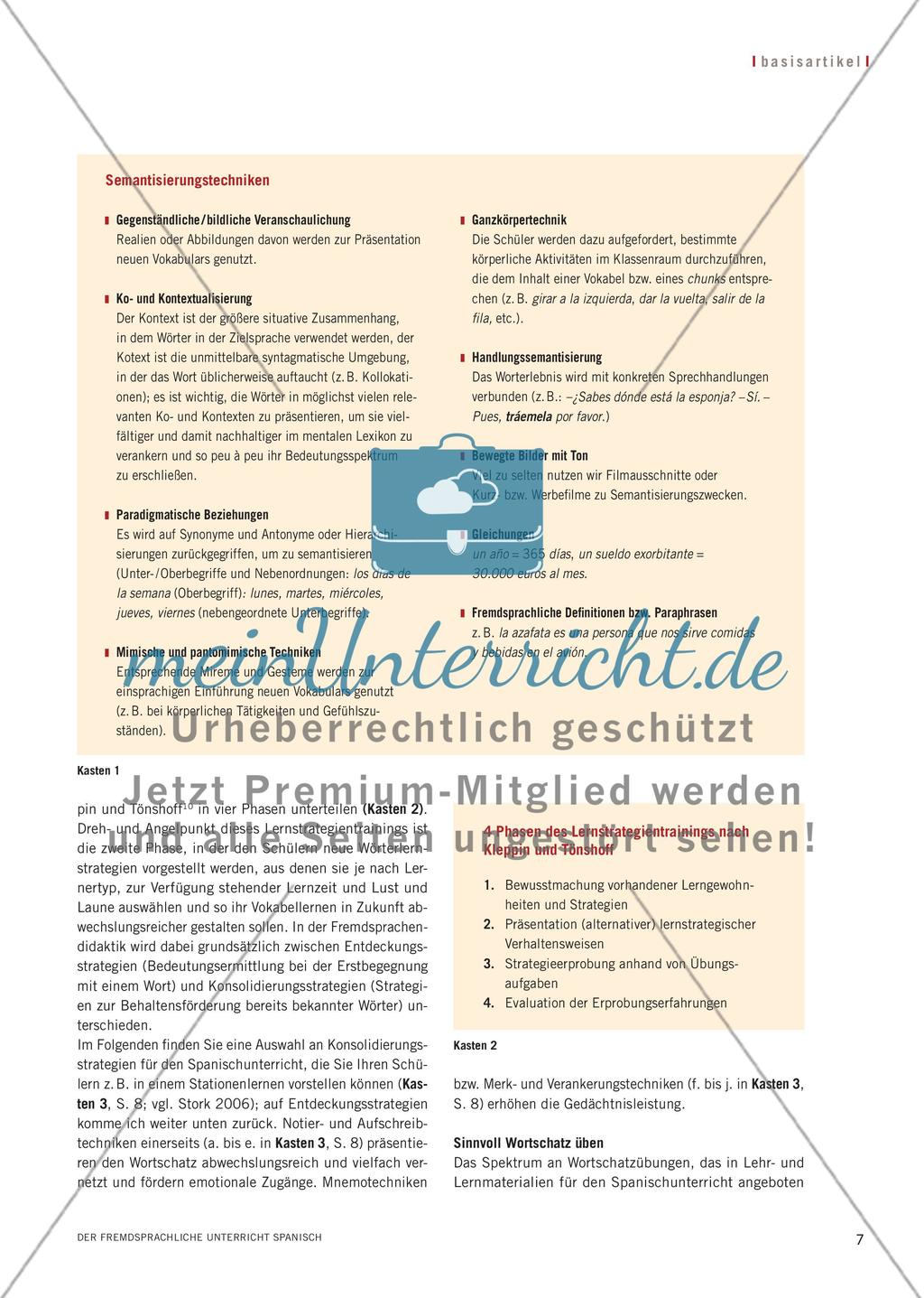 Damit ein Wort das andere gibt - Erfolgreich spanische Wörter lernen Preview 4