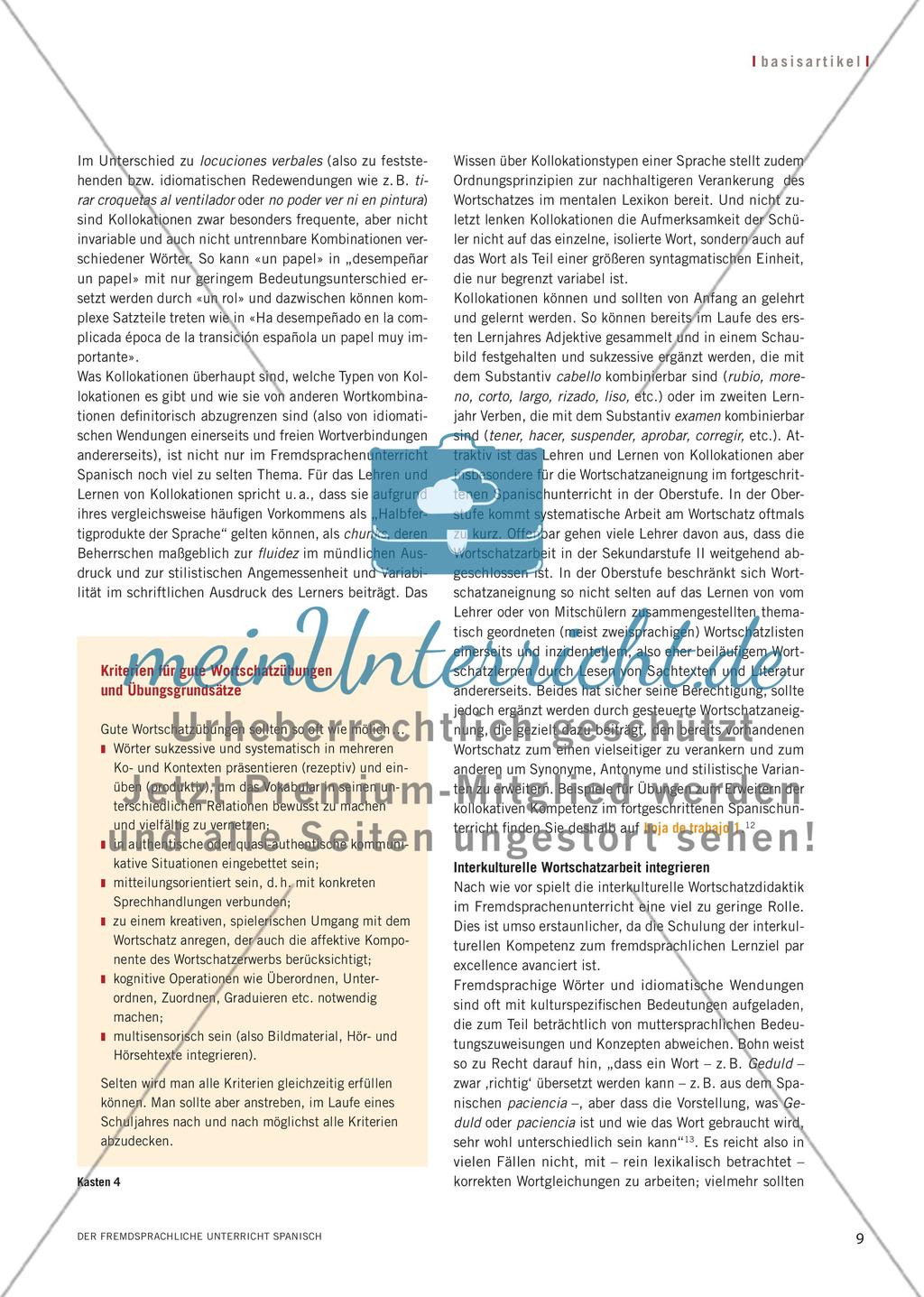 Damit ein Wort das andere gibt - Erfolgreich spanische Wörter lernen Preview 6