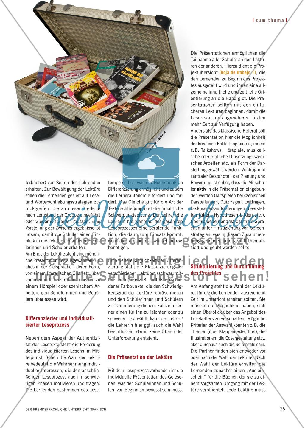 Der Lesekoffer – Individuelle Zugänge zu authentischen Jugendromanen Preview 2