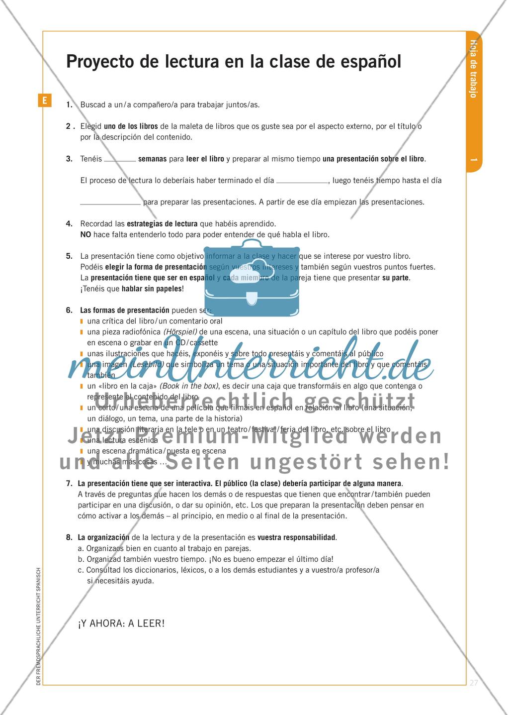 Der Lesekoffer – Individuelle Zugänge zu authentischen Jugendromanen Preview 4