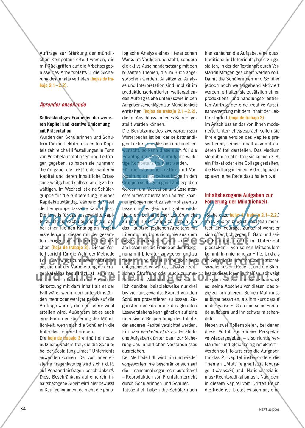 El poder de una decisión – Förderung der Mündlichkeit mit einem Roman Preview 3