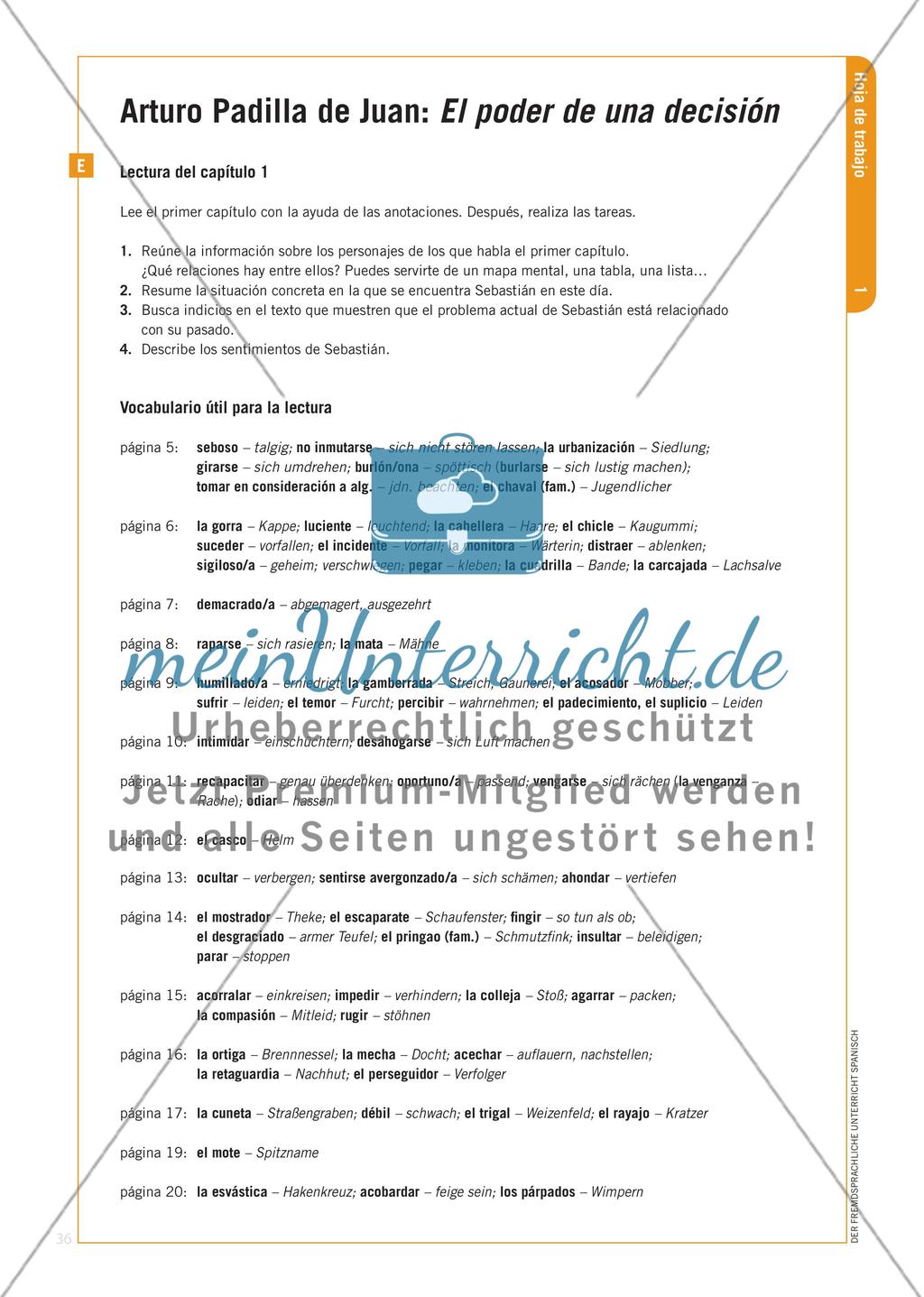 El poder de una decisión – Förderung der Mündlichkeit mit einem Roman Preview 5