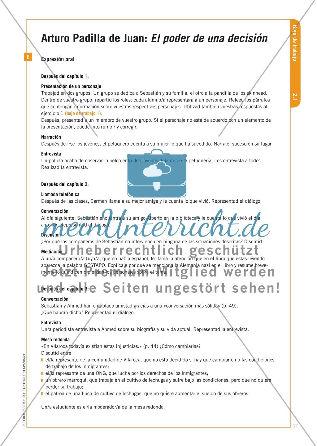 El poder de una decisión – Förderung der Mündlichkeit mit einem Roman Preview 6