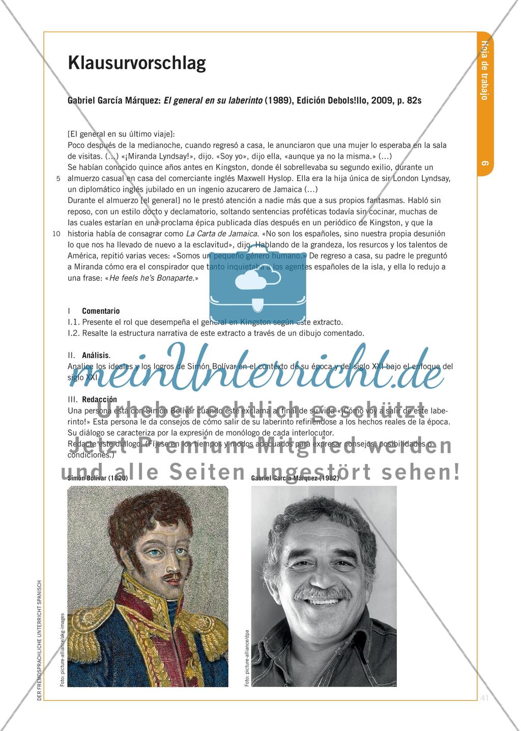 «El libertador, murmuró. (…)» ¡Pensar que ése soy yo! - Simón Bolívar aus der Feder von Gabriel García Márquez Preview 10