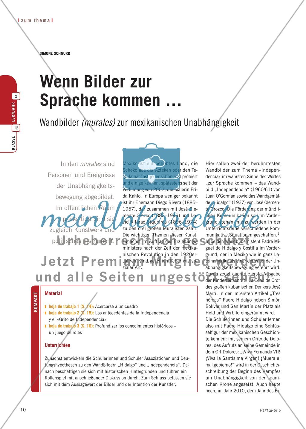 Wenn Bilder zur Sprache kommen … - Wandbilder (murales) zur mexikanischen Unabhängigkeit Preview 1