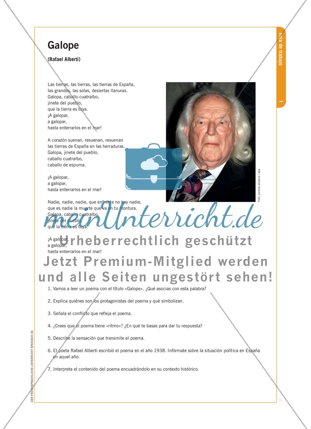 Lyrik im Spanischunterricht Preview 6