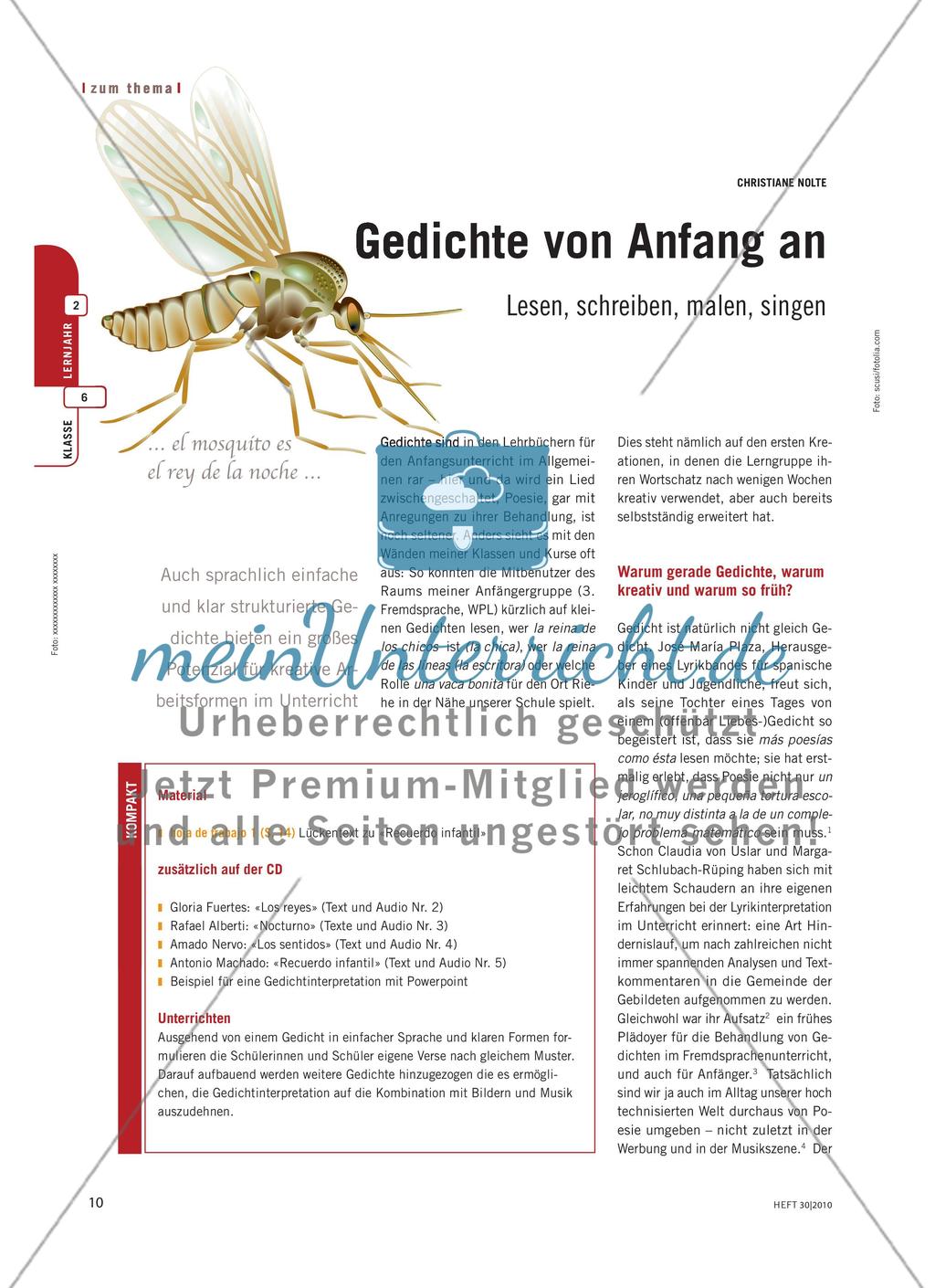 Gedichte von Anfang an - lesen, schreiben, malen, singen Preview 1