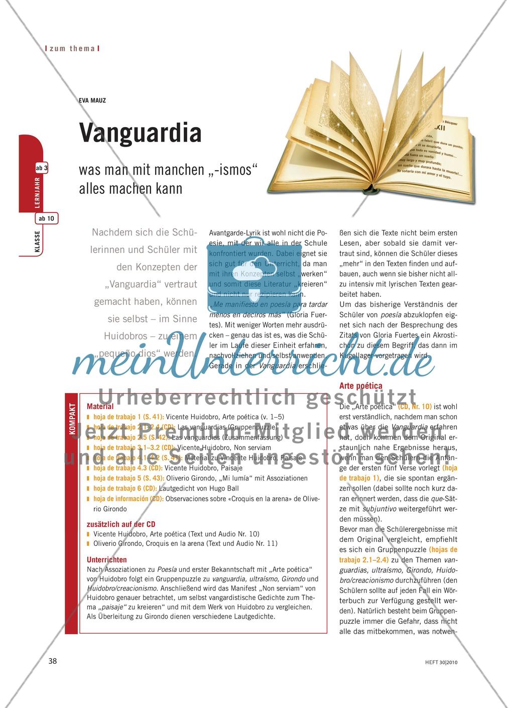 Vanguardia - Was man mit manchen