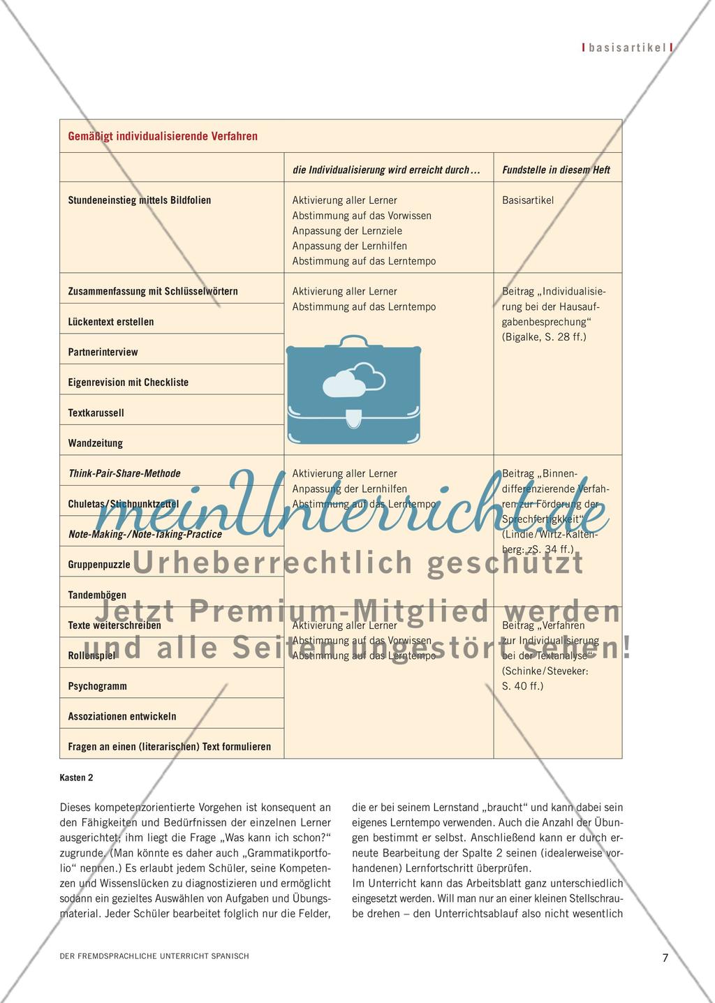 Individualisierung im Spanischunterricht Preview 4