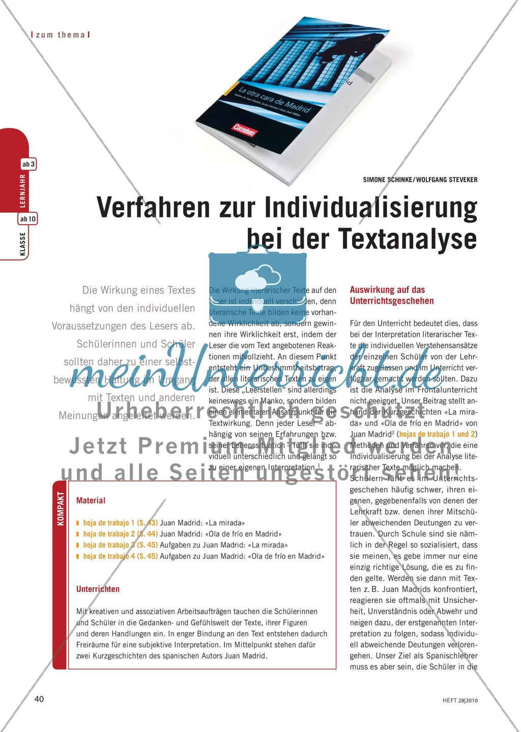 Verfahren zur Individualisierung bei der Textanalyse Preview 1