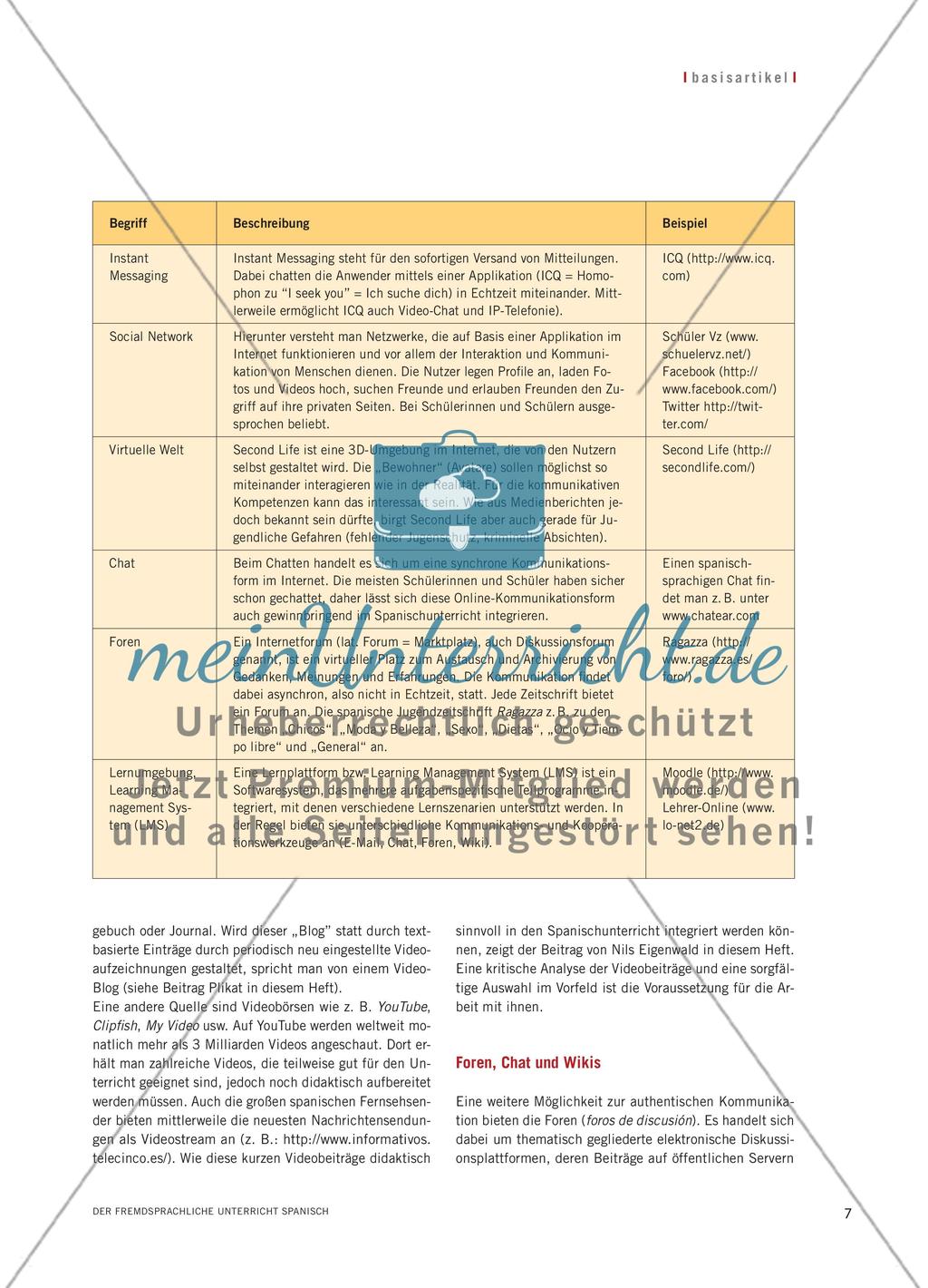 Vernetztes Lernen - „Mitmach-Web“ im Spanischunterricht Preview 4