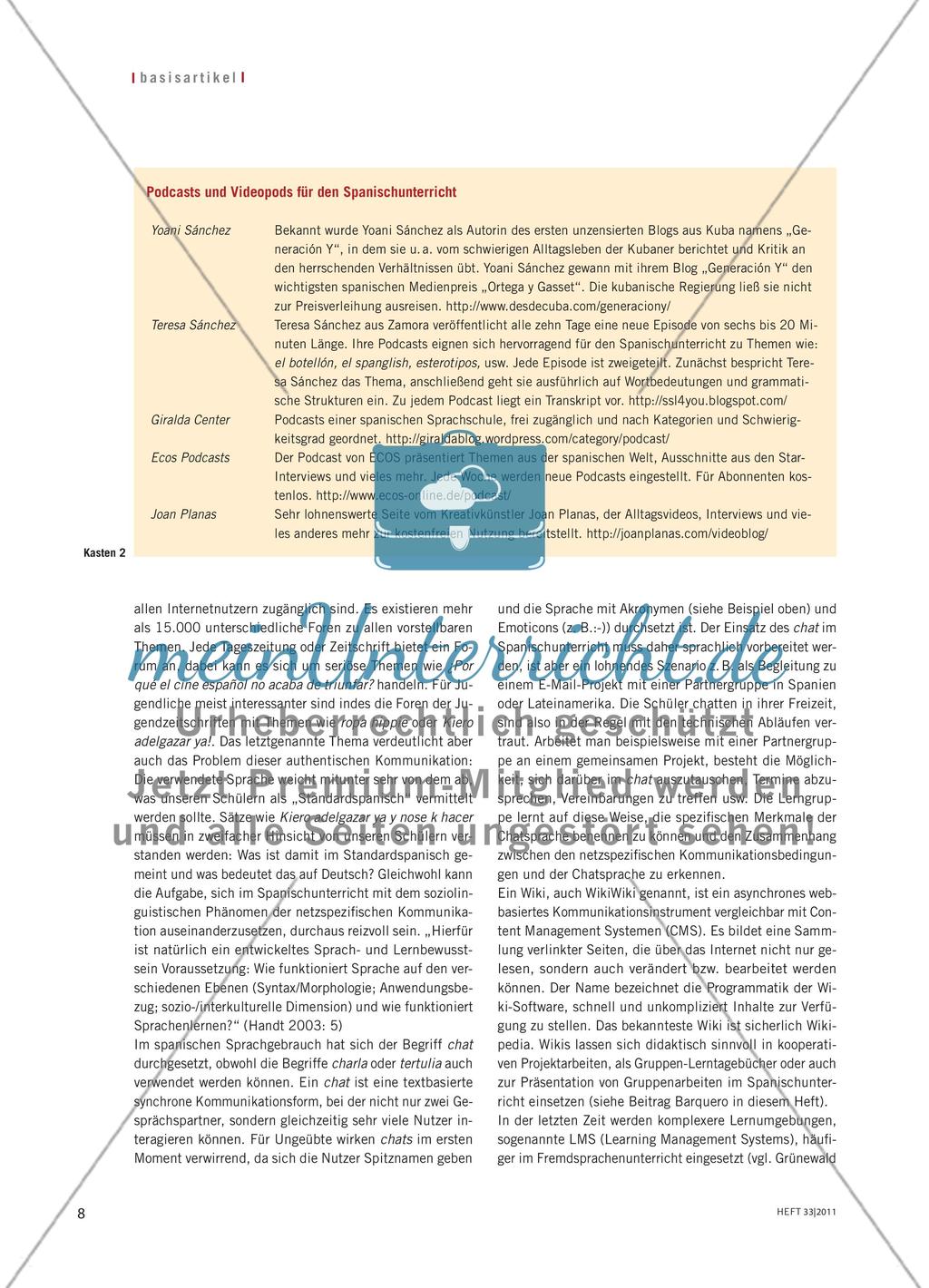 Vernetztes Lernen - „Mitmach-Web“ im Spanischunterricht Preview 5