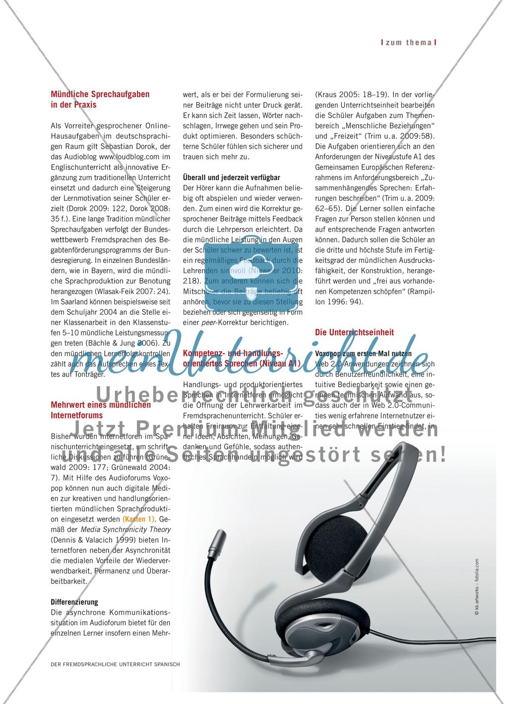 Mündlichkeit 2.0 - Diskutieren im Audioforum Voxopop Preview 2