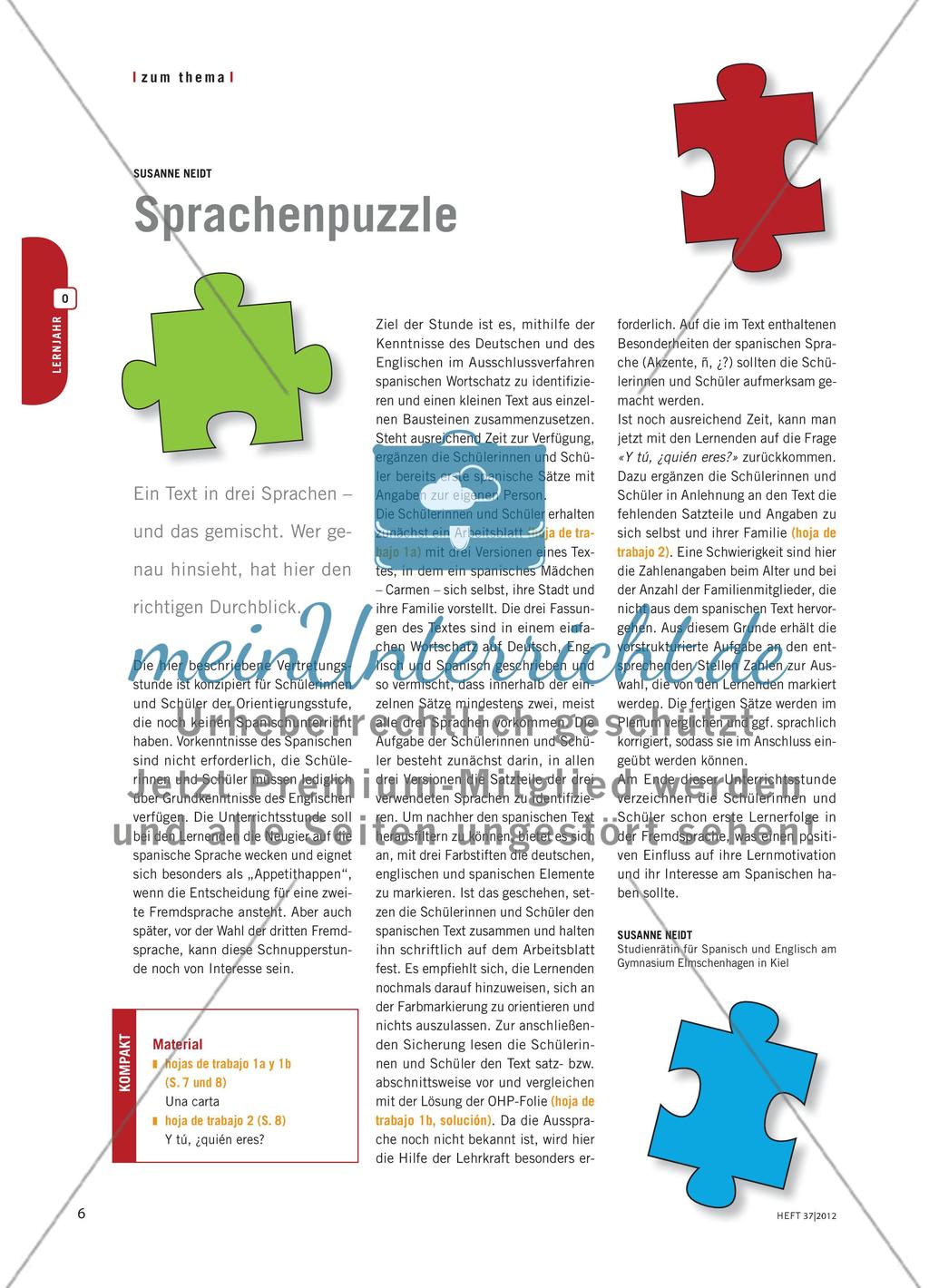 Sprachenpuzzle Preview 1