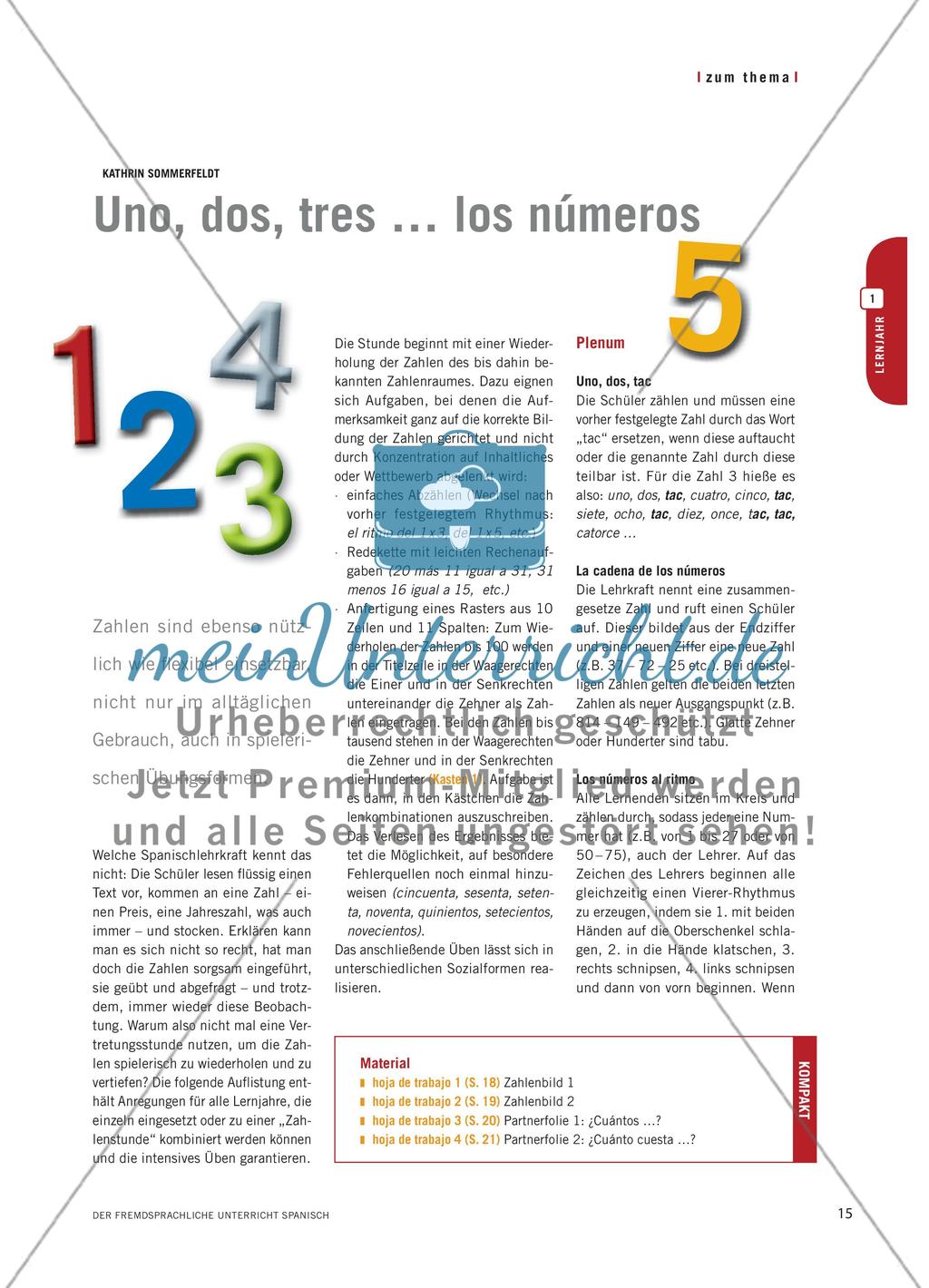 Uno, dos, tres … los números Preview 1