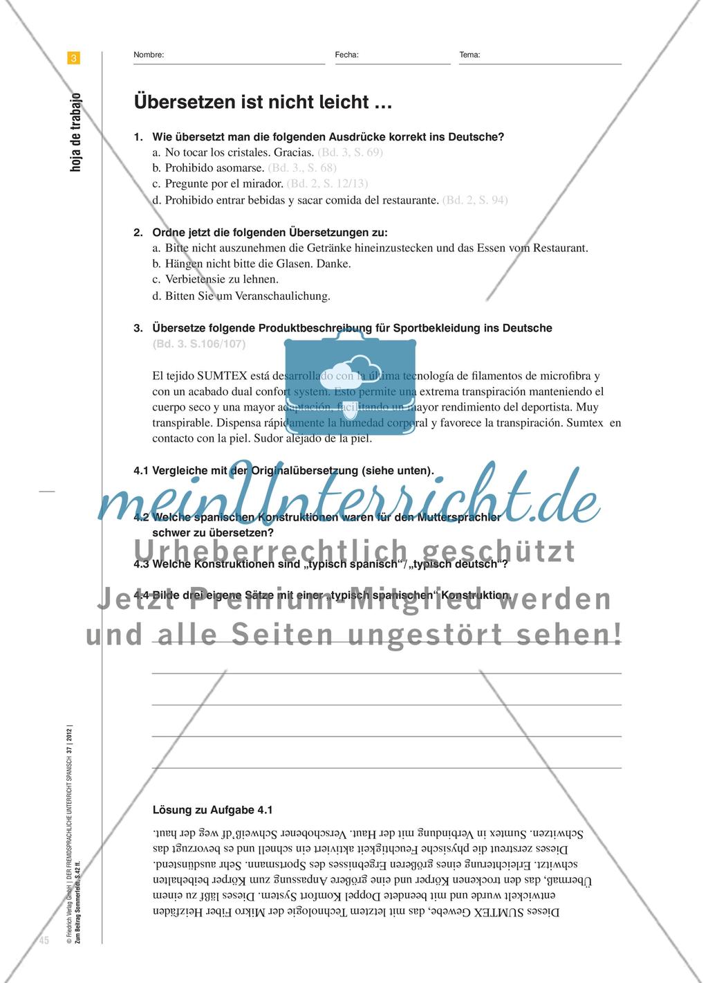 Pez espada – Fischen Sie Schwert - Übersetzungspannen als vergnüglicher Lernanlass Preview 4