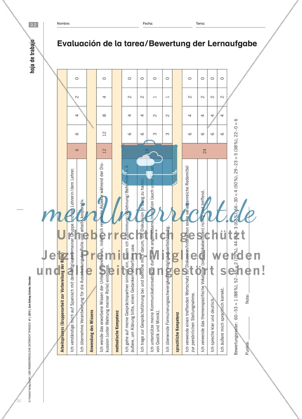 Hablar de jóvenes, inmigración, bilingüismo - Mündlichkeit fördern durch Lernaufgaben – drei Beispiele Preview 9