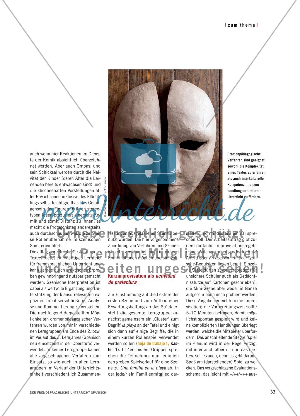 Rollenübernahme und Perspektivwechsel erproben - Ignacio del Moral: „La mirada del hombre oscuro“ Preview 2