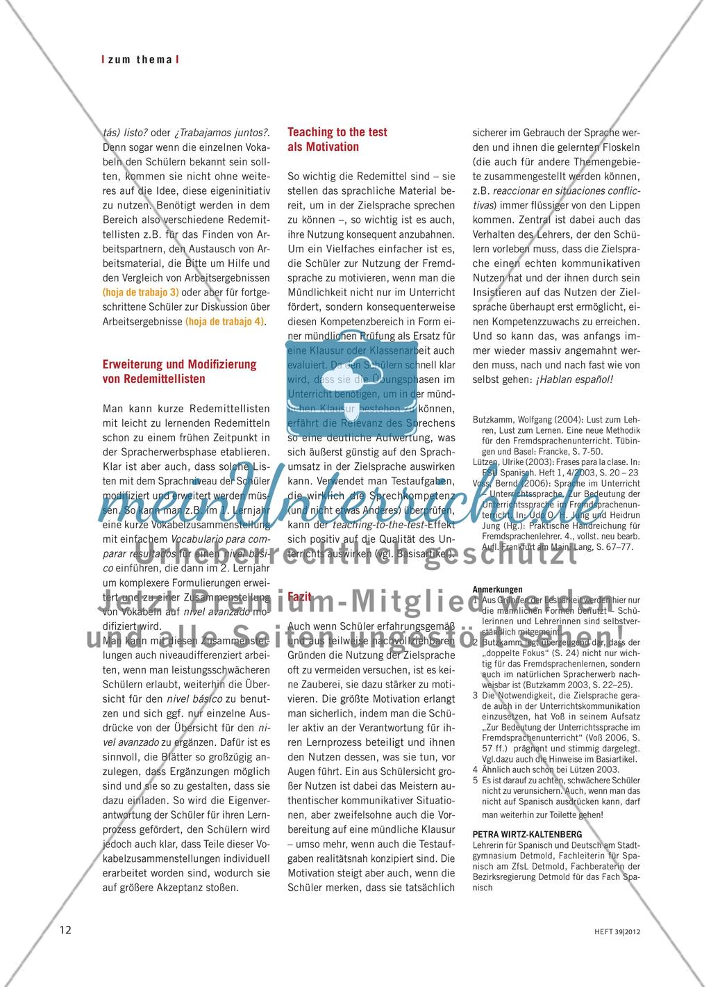 ¡Que hablen español! - Ideen und Material zur Förderung der Zielsprache im Unterricht Preview 3