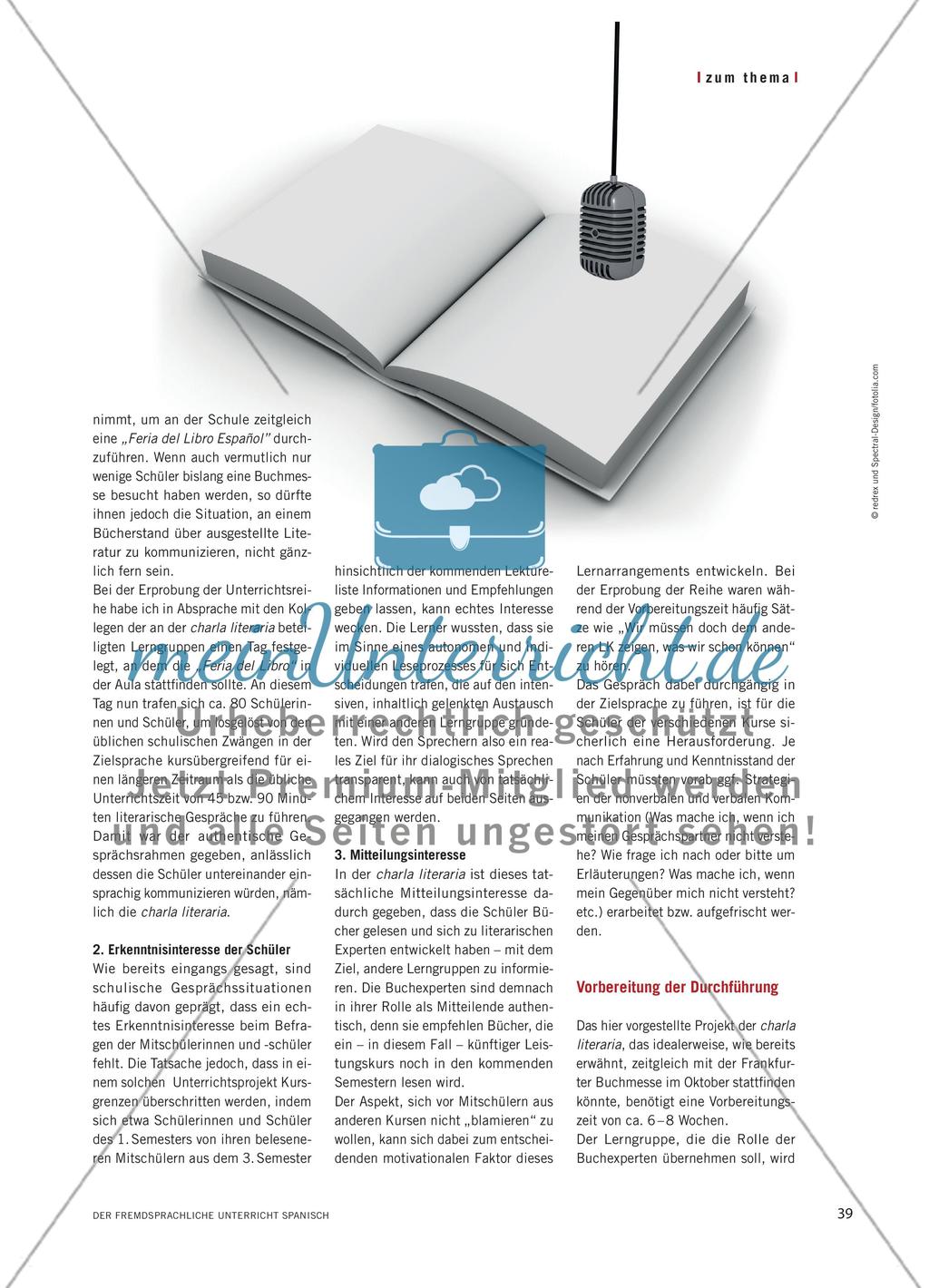 Una charla literaria - Schüler führen literarische Gespräche Preview 2