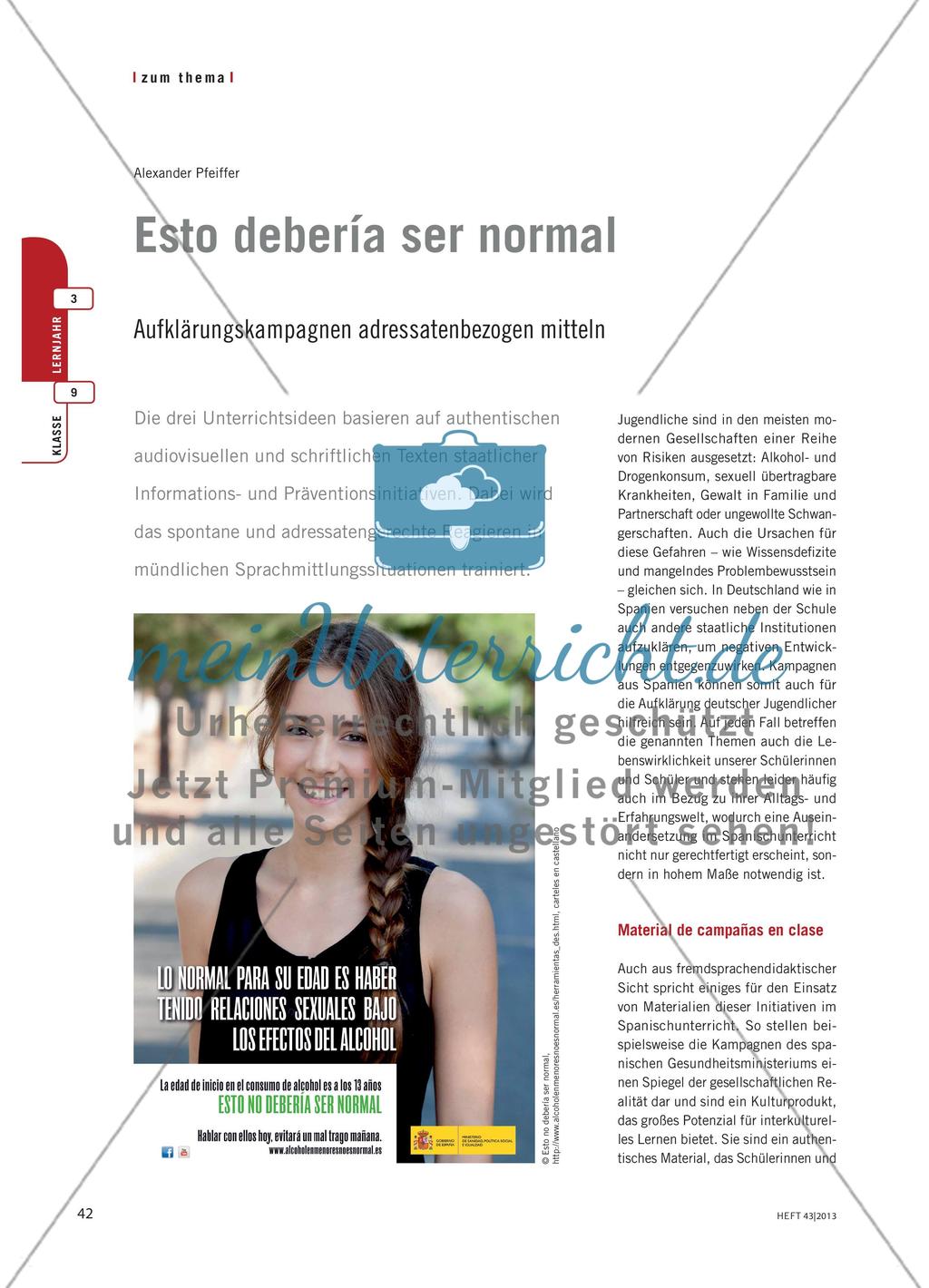 Esto debería ser normal - Aufklärungskampagnen adressatenbezogen mitteln Preview 1