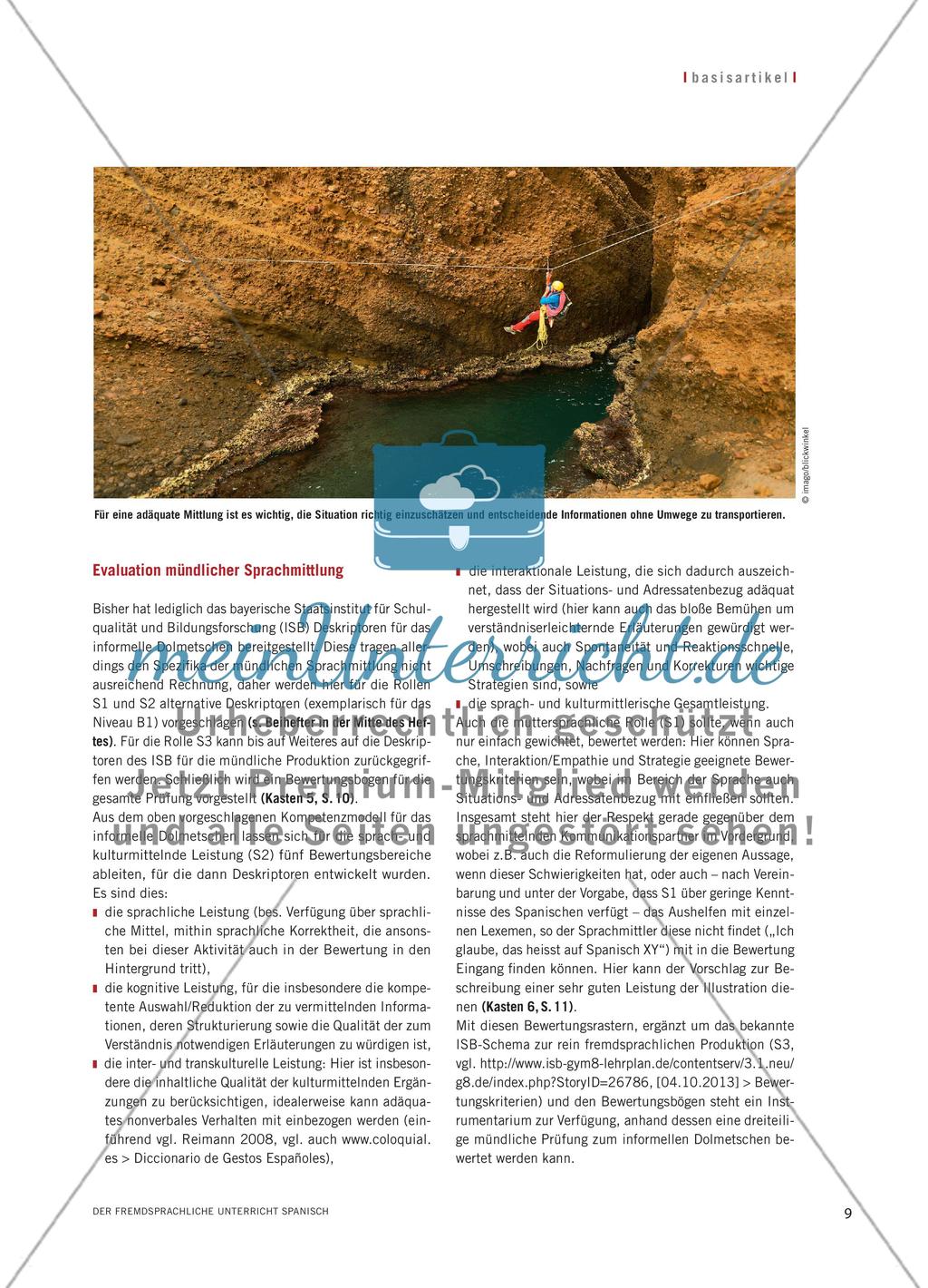 Mündliche Sprachmittlung im Spanischunterricht Preview 6