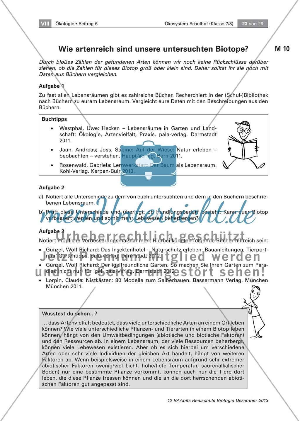 Ein Ökosystem unter der Lupe – unser Schulhof Preview 23