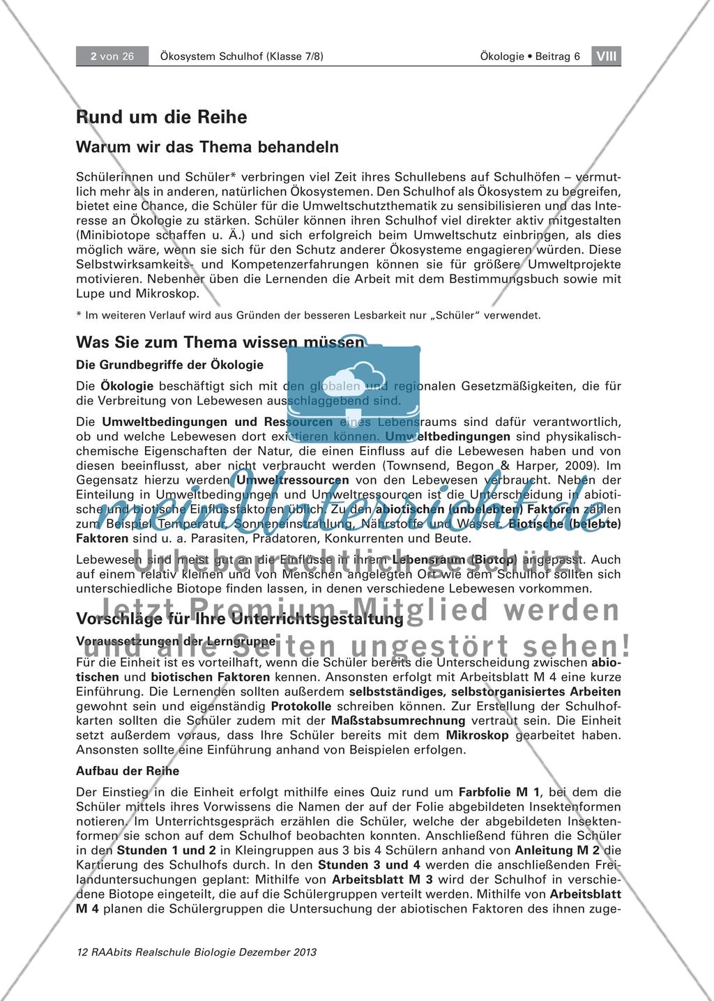 Ein Ökosystem unter der Lupe – unser Schulhof Preview 2