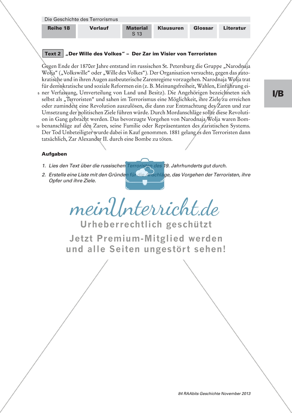 Die Geschichte des Terrorismus: Die Geburt des