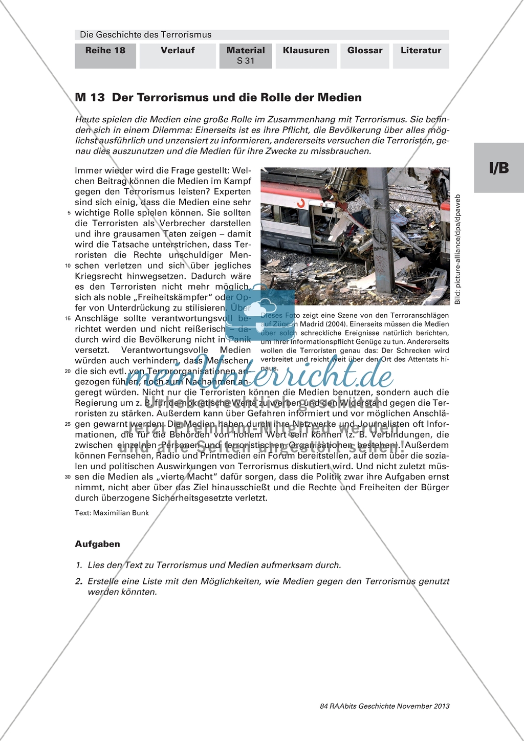 Die Geschichte des Terrorismus: Vom Nutzen der Medien Preview 1