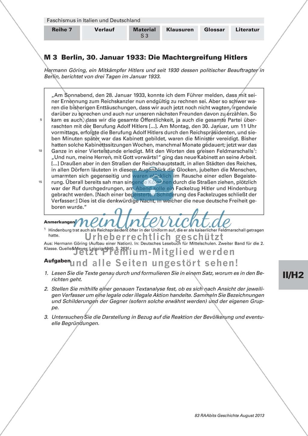 Faschismus in Italien und Deutschland: Faschismus als historischer Begriff Preview 3