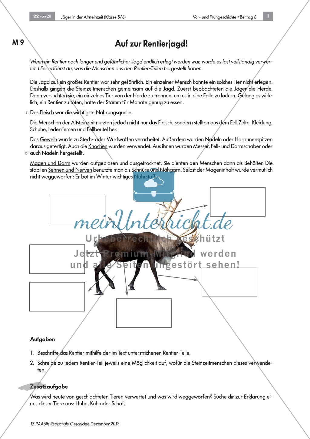 Das Leben als Jäger in der Altsteinzeit: Jagen in der Altsteinzeit Preview 2