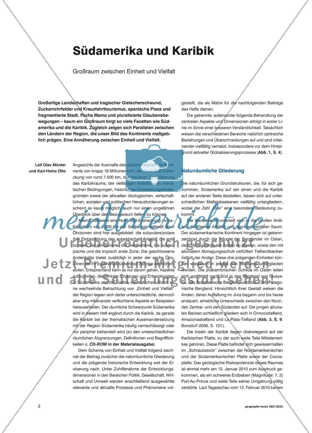 Südamerika und Karibik - Großraum zwischen Einheit und Vielfalt Preview 1
