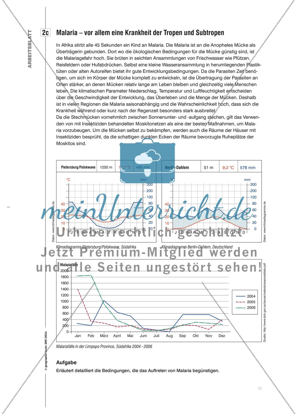 Todesursache: Malaria - Ursachen und Auswirkungen der Erkrankung in Subsahara-Afrika untersuchen Preview 6