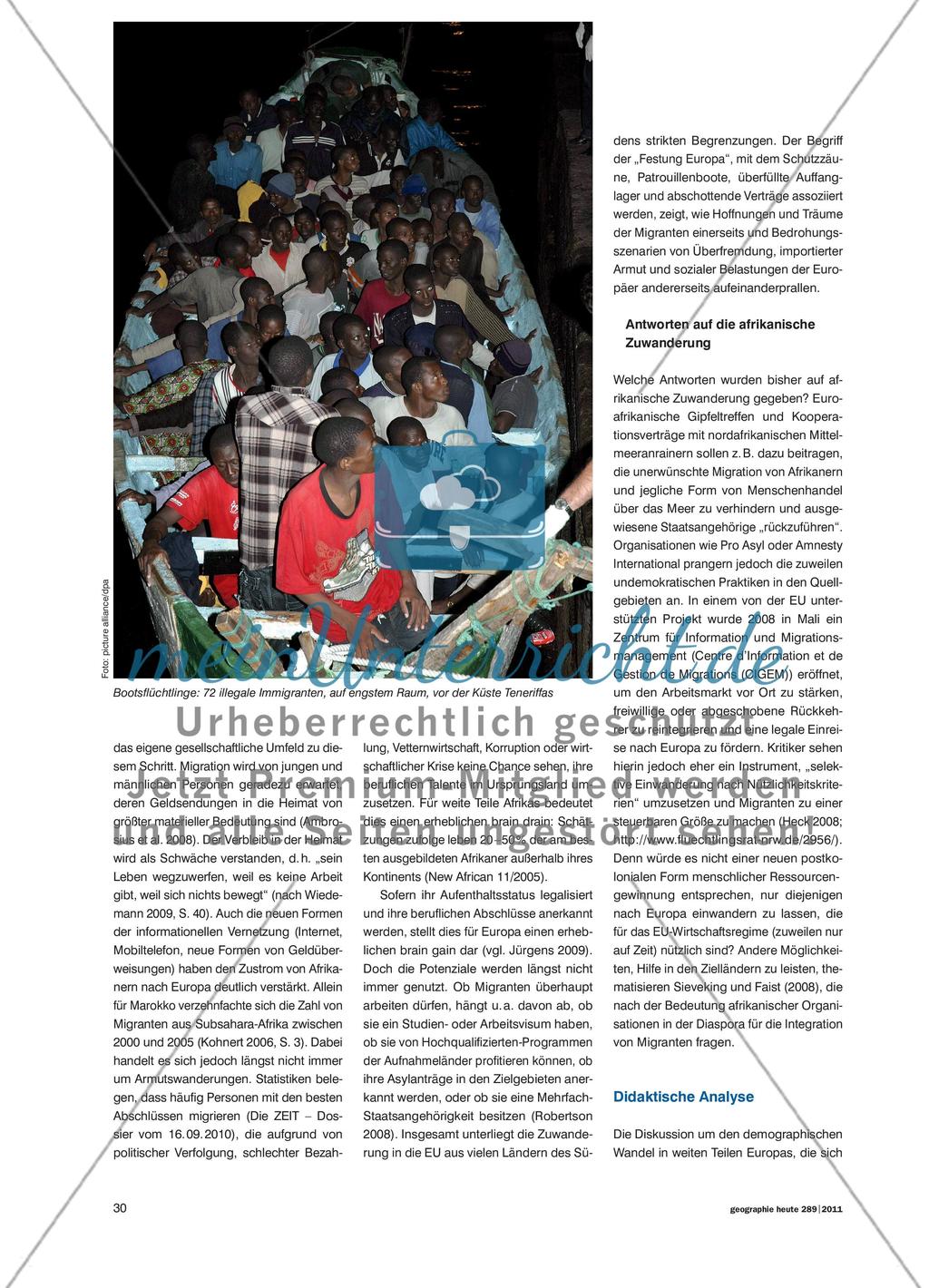 Afrikanische Migration in die EU - Strukturen, Ursachen, Konsequenzen Preview 2