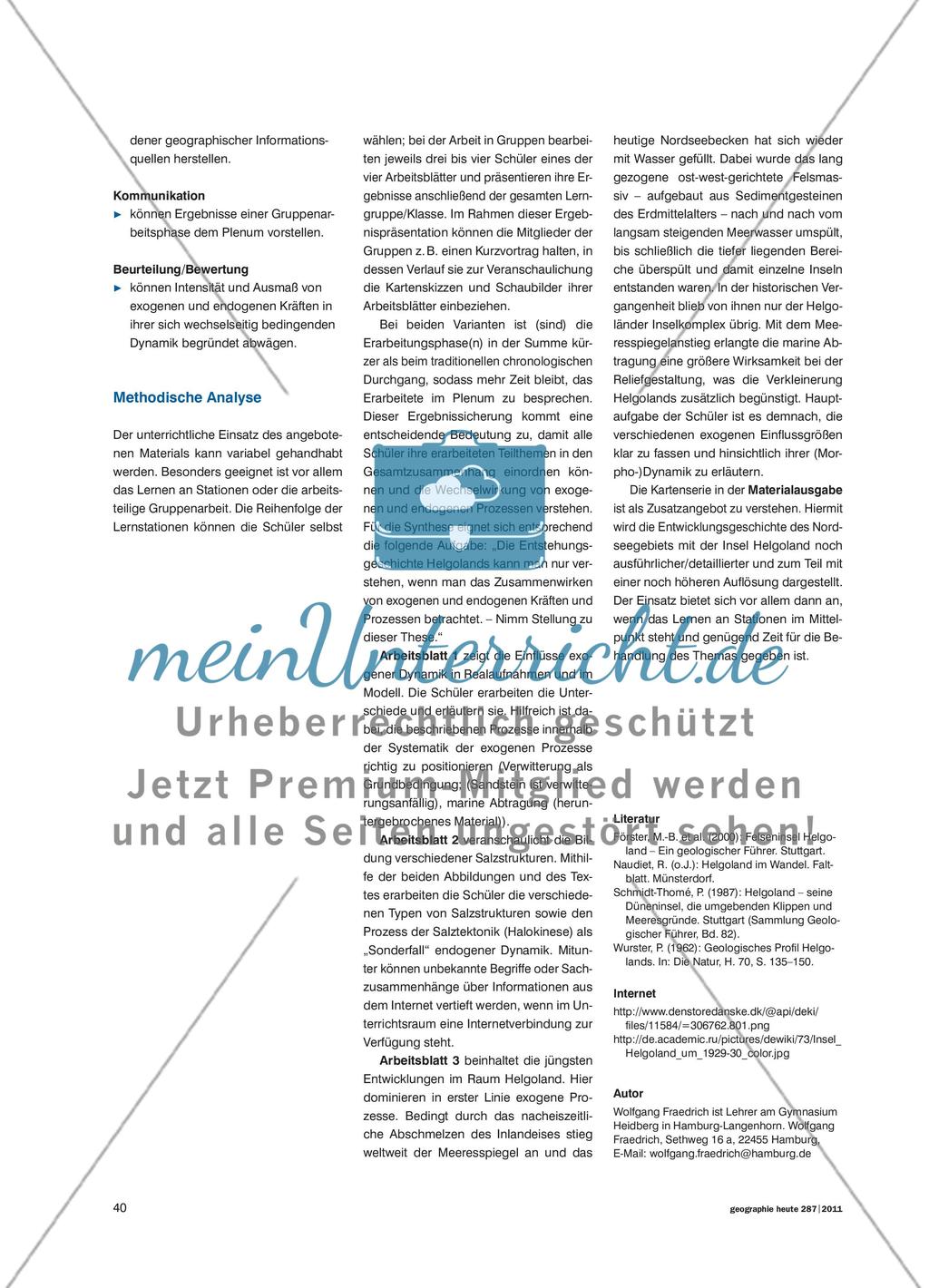 Hochseeinsel Helgoland - „Spielball“ endogener und exogener Dynamik in der jüngeren Erdgeschichte Preview 3