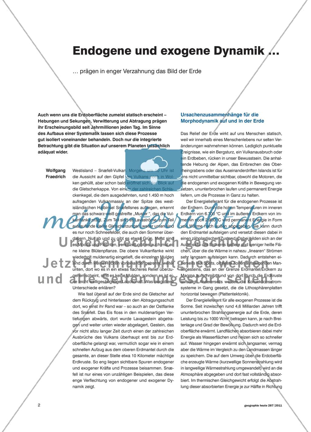 Endogene und exogene Dynamik … prägen in enger Verzahnung das Bild der Erde Preview 1