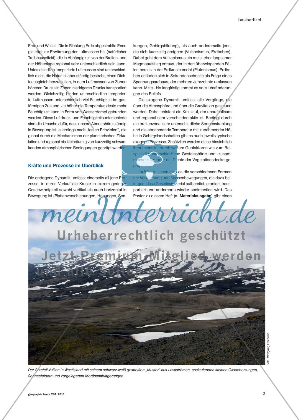 Endogene und exogene Dynamik … prägen in enger Verzahnung das Bild der Erde Preview 2