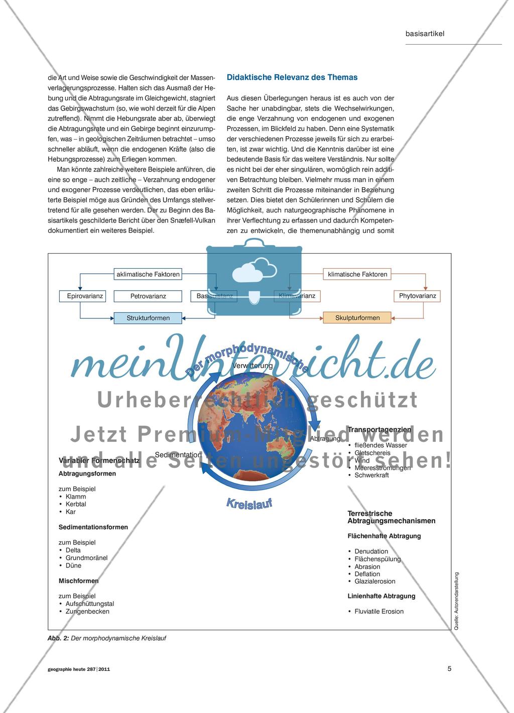 Endogene und exogene Dynamik … prägen in enger Verzahnung das Bild der Erde Preview 4
