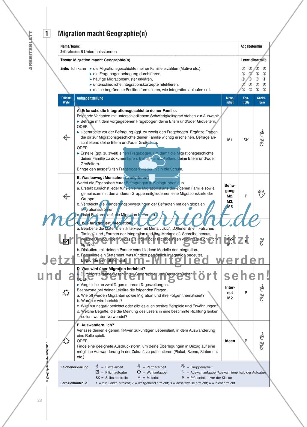 Migration macht Geographie(n) - Kooperatives offenes Lernen im Spannungsfeld Individualisierung und Kooperation Preview 5
