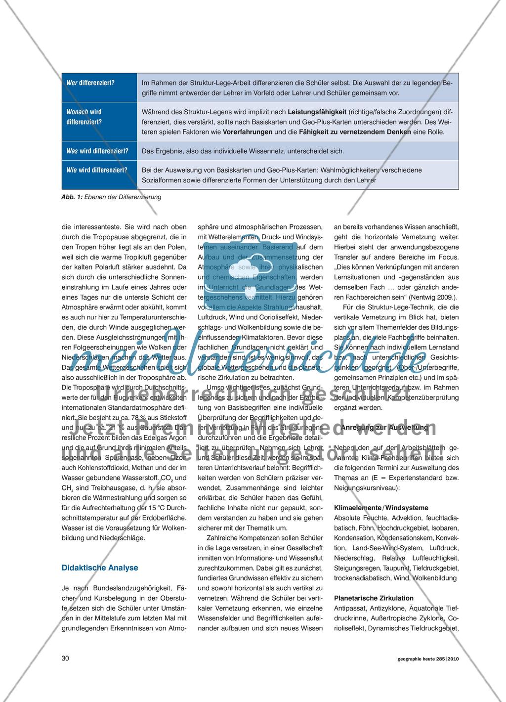 Effektiv lernen mit Struktur - Mit einem individuellen Wissensnetz Grundlagen atmosphärischer Prozesse sichern Preview 2