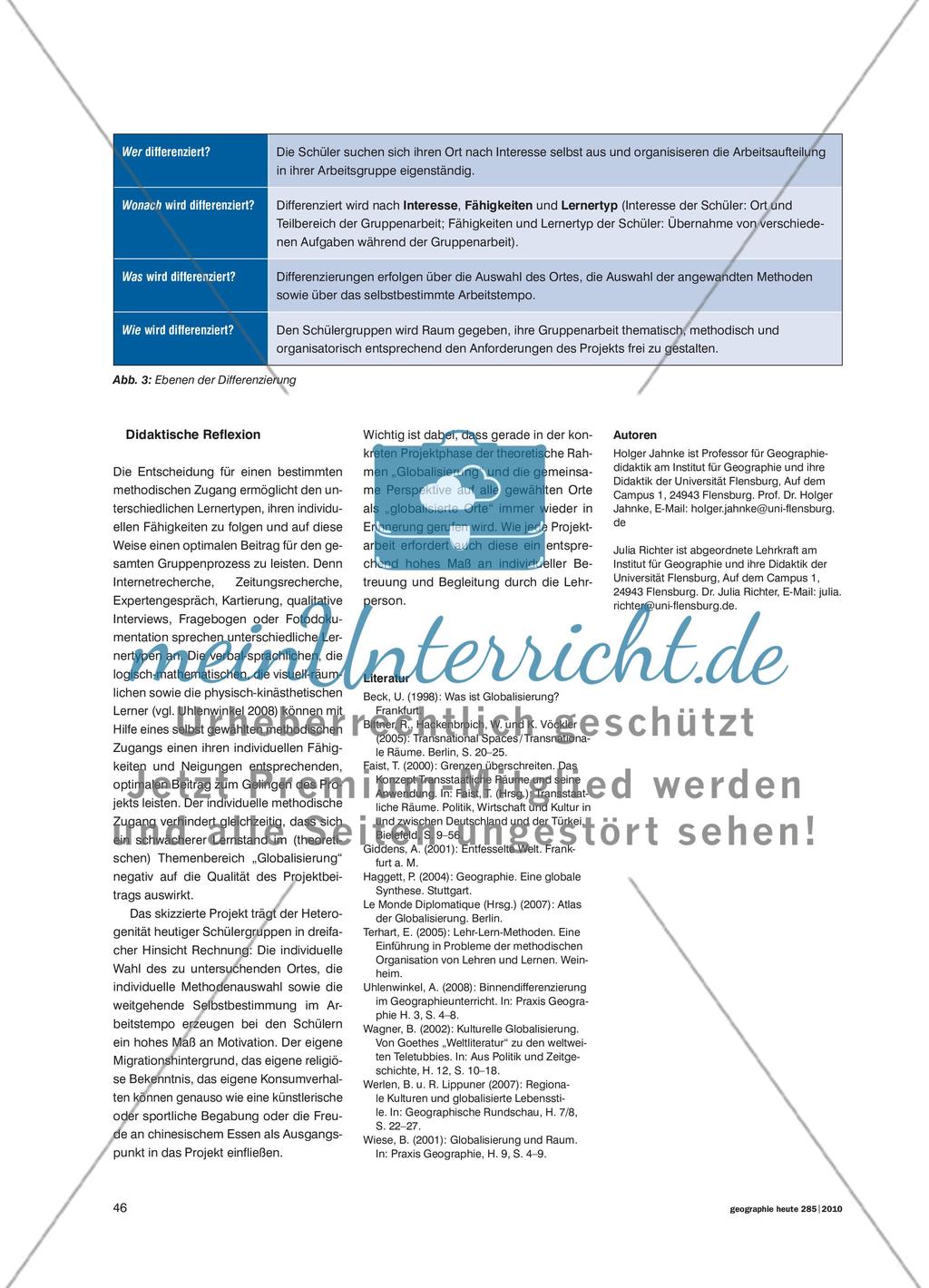 Glokalisierte Schülerwelten - Individuelle Erkundungen globalisierter Orte in der eigenen Lebenswelt Preview 4