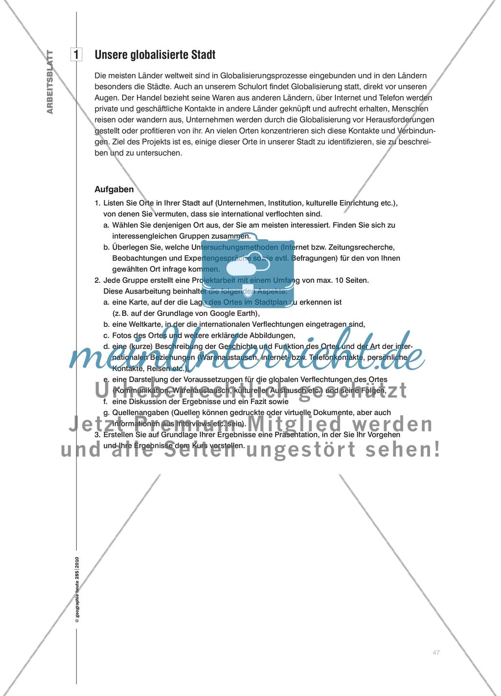 Glokalisierte Schülerwelten - Individuelle Erkundungen globalisierter Orte in der eigenen Lebenswelt Preview 5