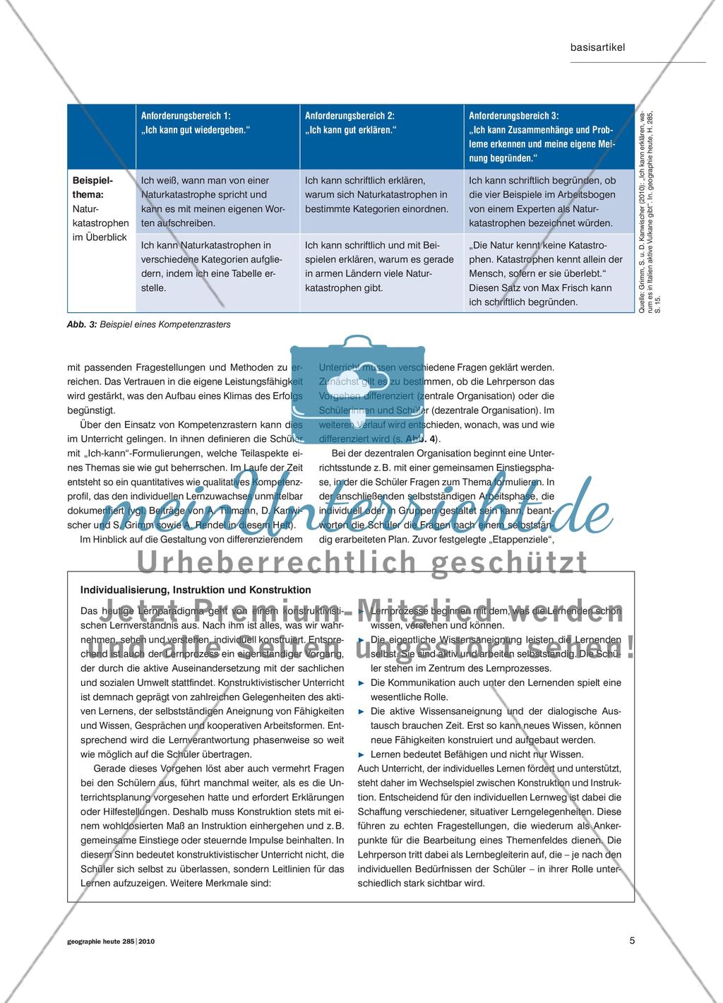 Individualisierung im Geographieunterricht - Oder: Die überfällige Berücksichtigung einer längst bekannten Variable Preview 4