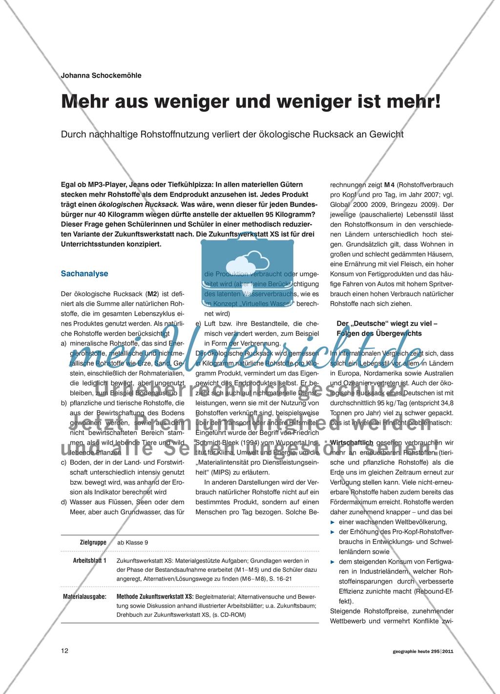 Nachhaltige Rohstoffnutzung Preview 1